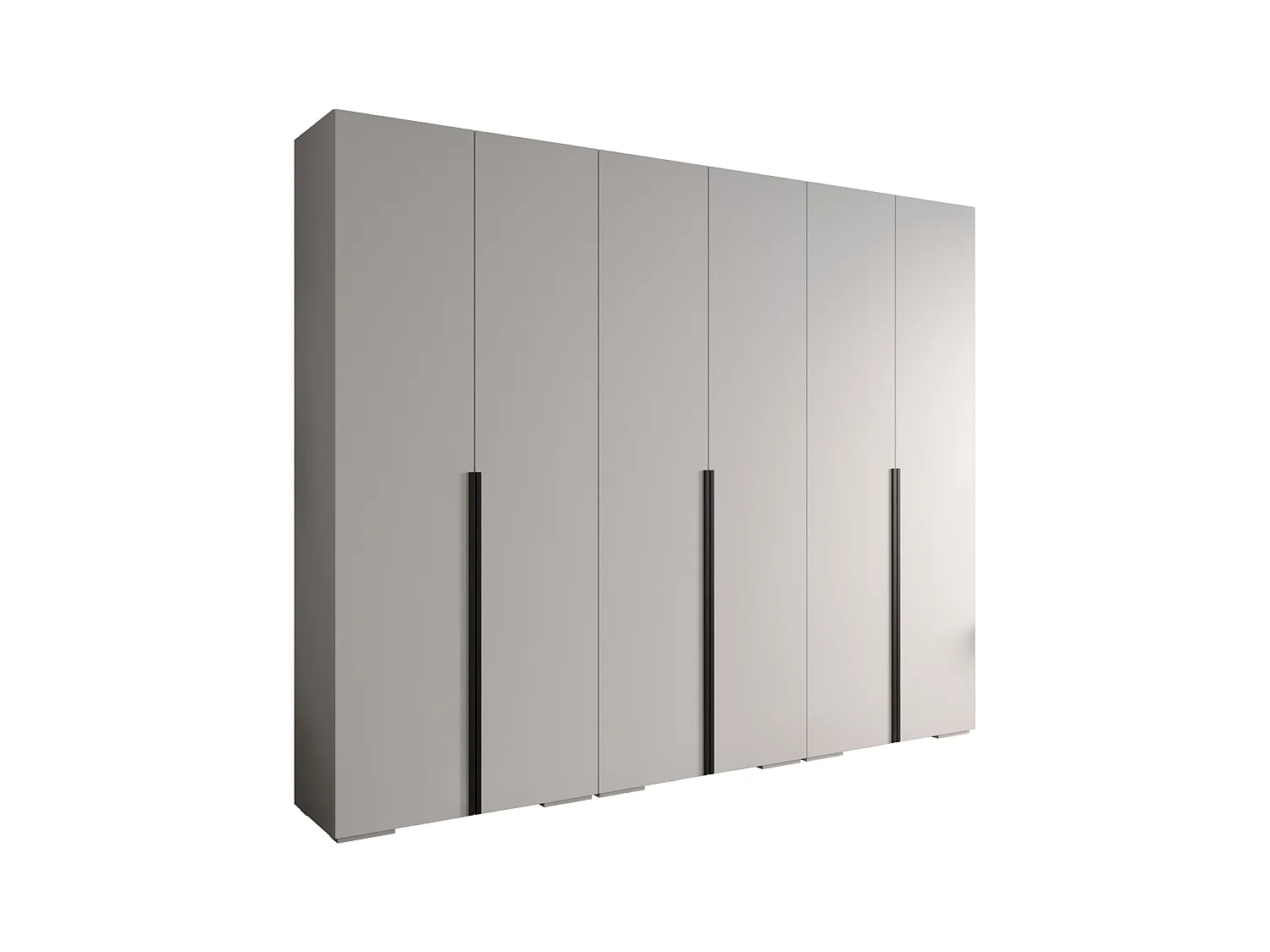 SCHWEBETÜRENSCHRANK INOVA 1 236,7/300/47 (Weiß/Schwarz)