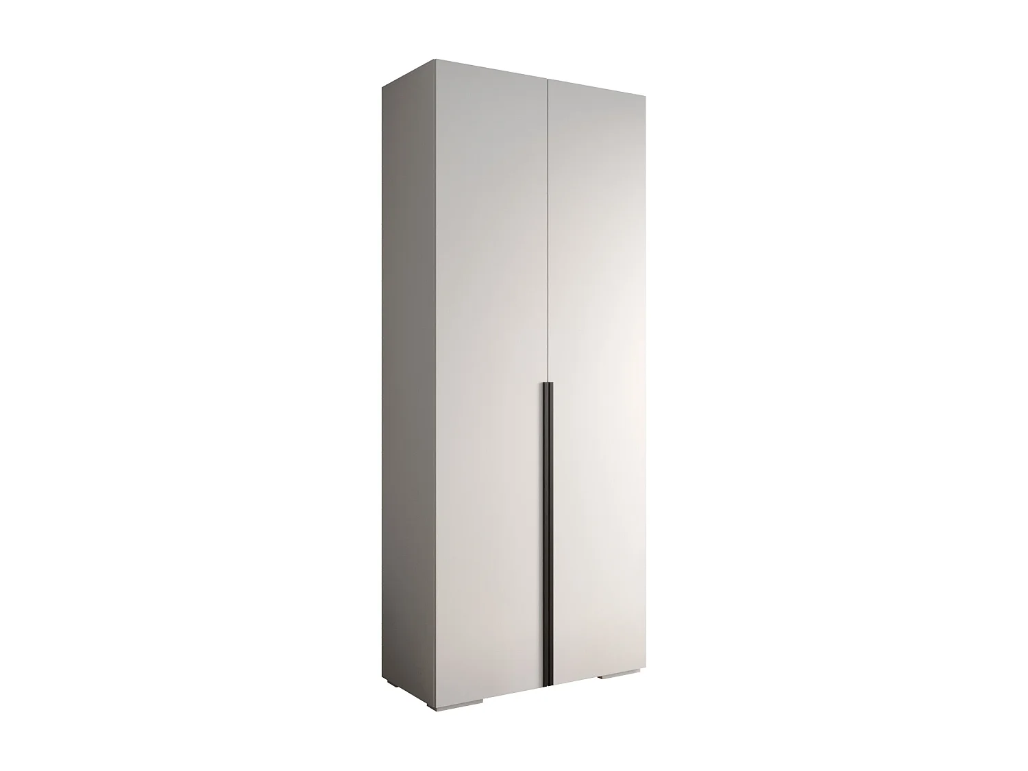 Inova 1 armoire à portes battantes 236,7/100/47 2 porte (Bianco/Nero)