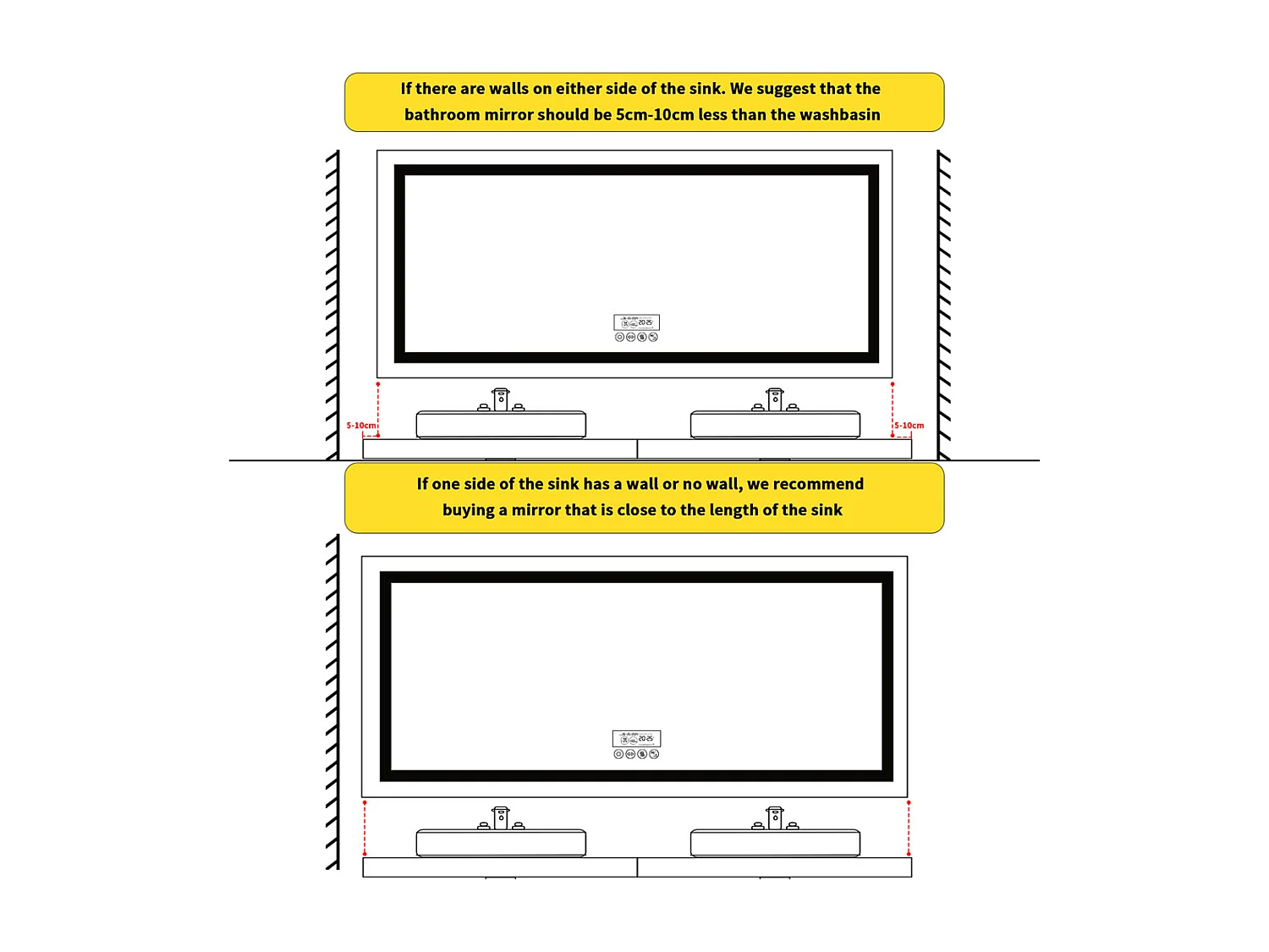 Miroir salle de bain 120x60cm LED réglable+antibuée+Bluetooth 5.2 +Horloge+3 couleurs 4 boutons