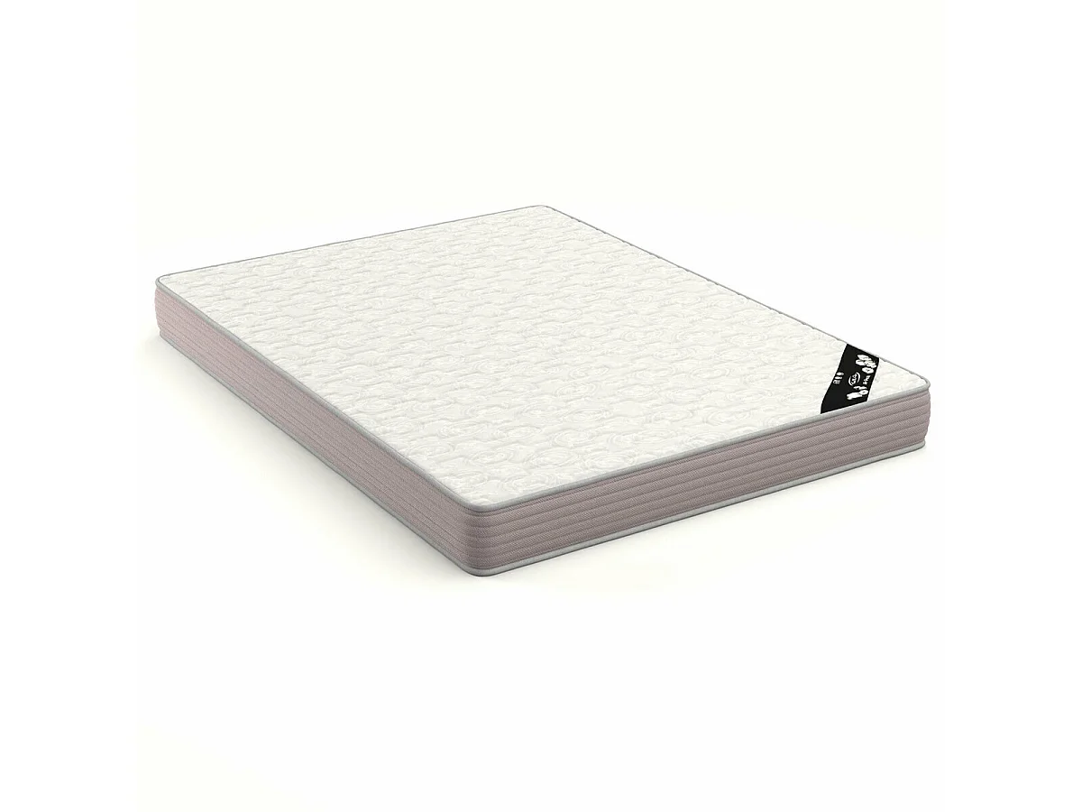 Pack lit mezzanine avec bureau et matelas 120x190 cm bois massif blanc LEX