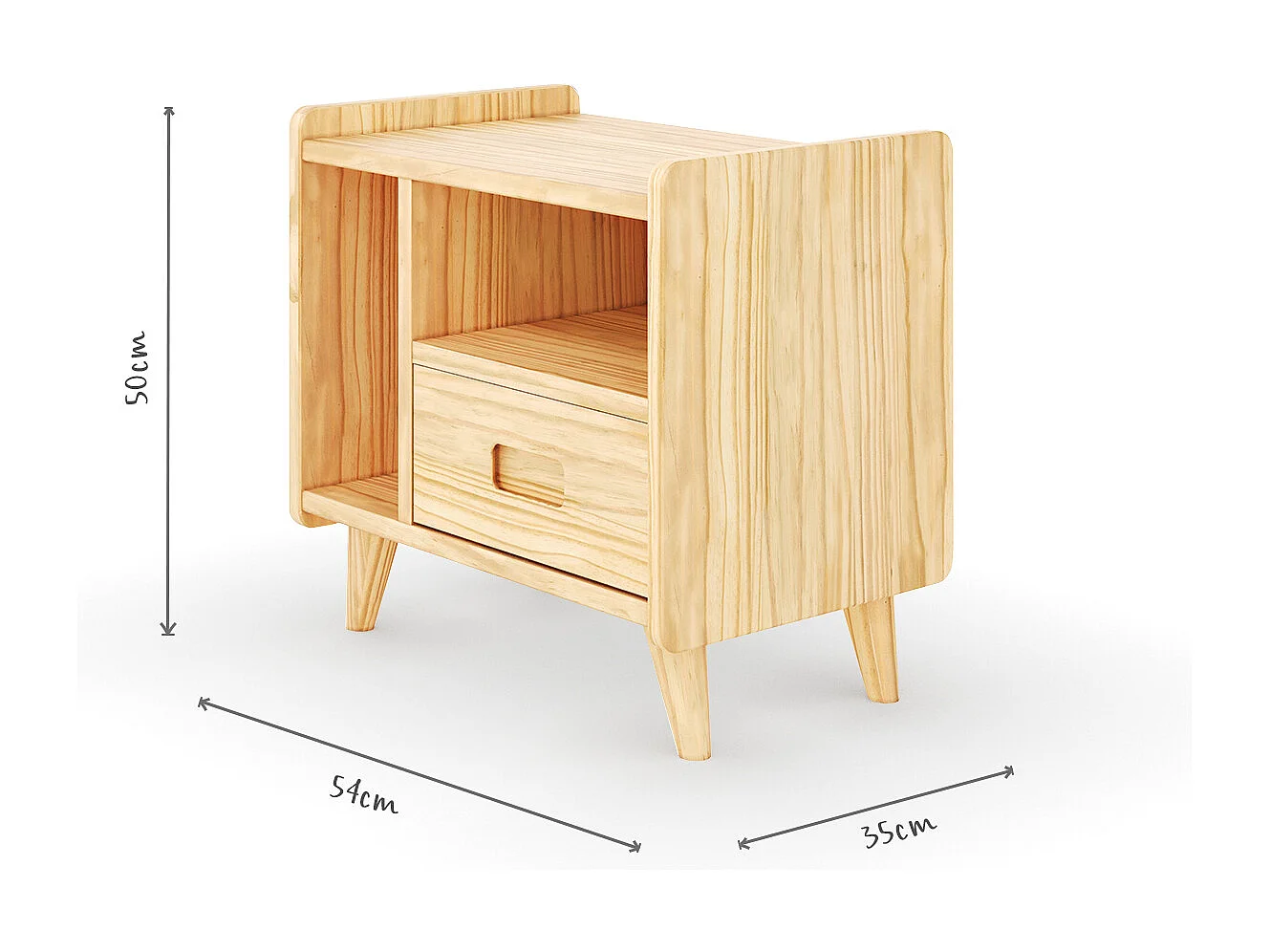 Chevet  bois massif bois PETER