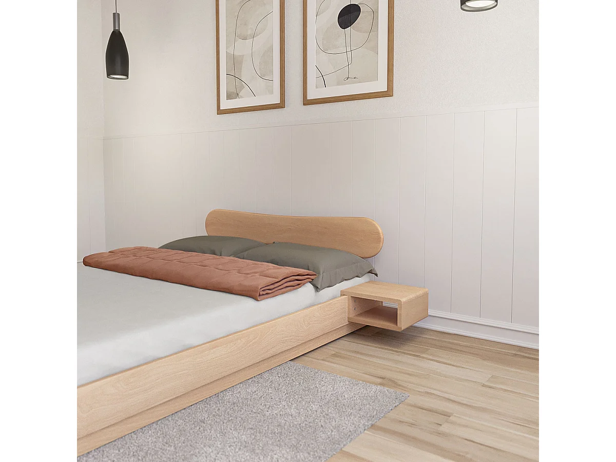 Chevet suspendu  bois massif bois MELISSA