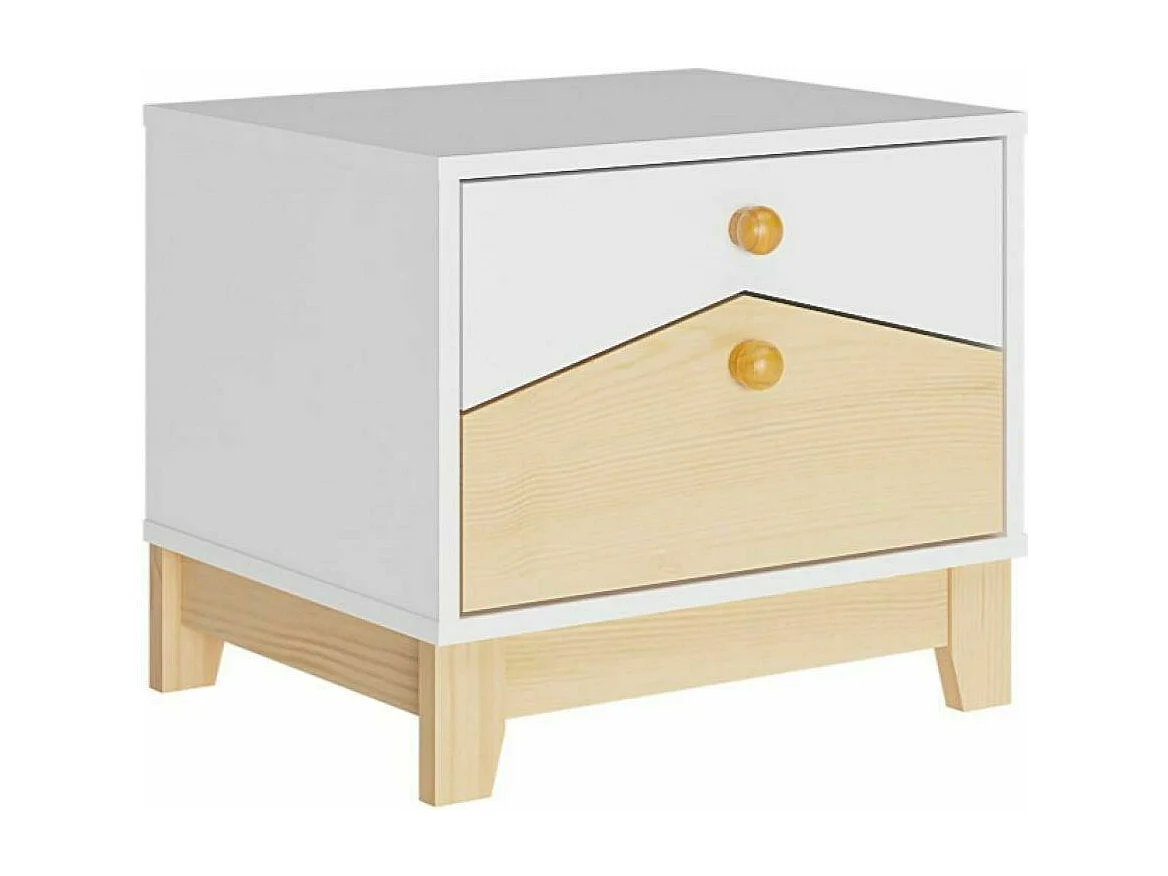 Chevet 2 tiroirs  panneaux de fibres bois SANDRO