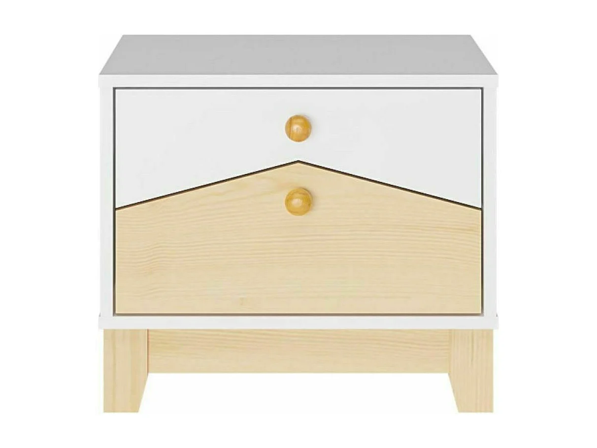 Chevet 2 tiroirs  panneaux de fibres bois SANDRO