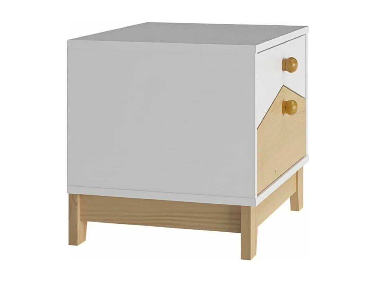 Chevet 2 tiroirs  panneaux de fibres bois SANDRO