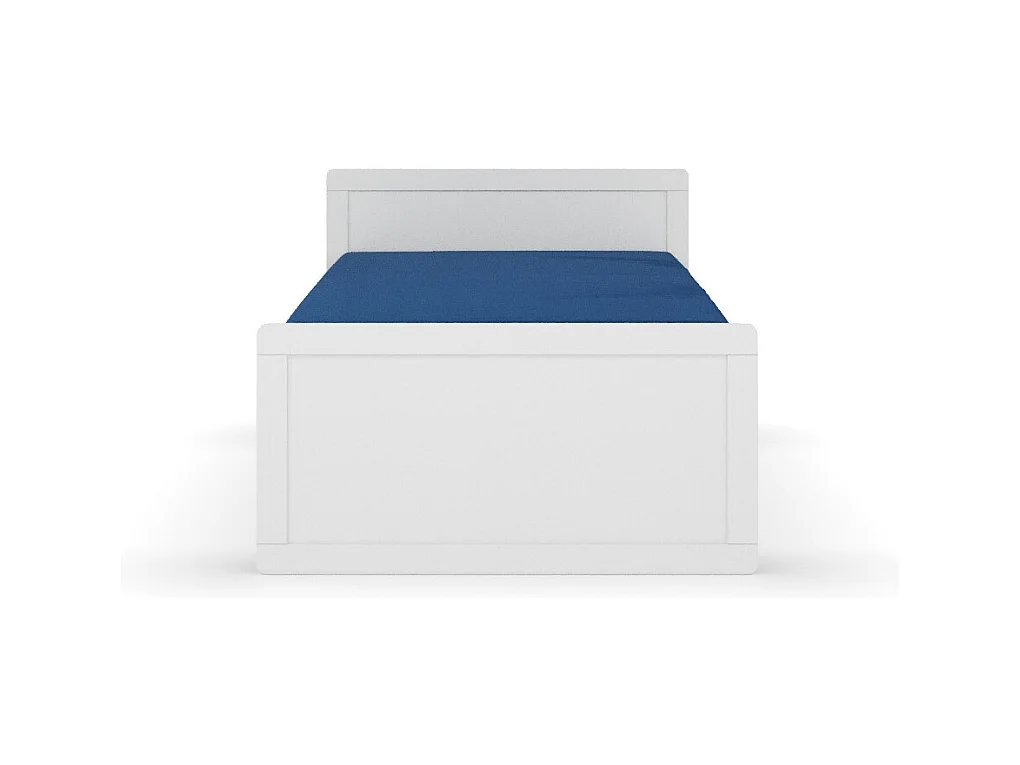 Pack lit évolutif avec matelas 90x190 cm bois massif blanc PETER