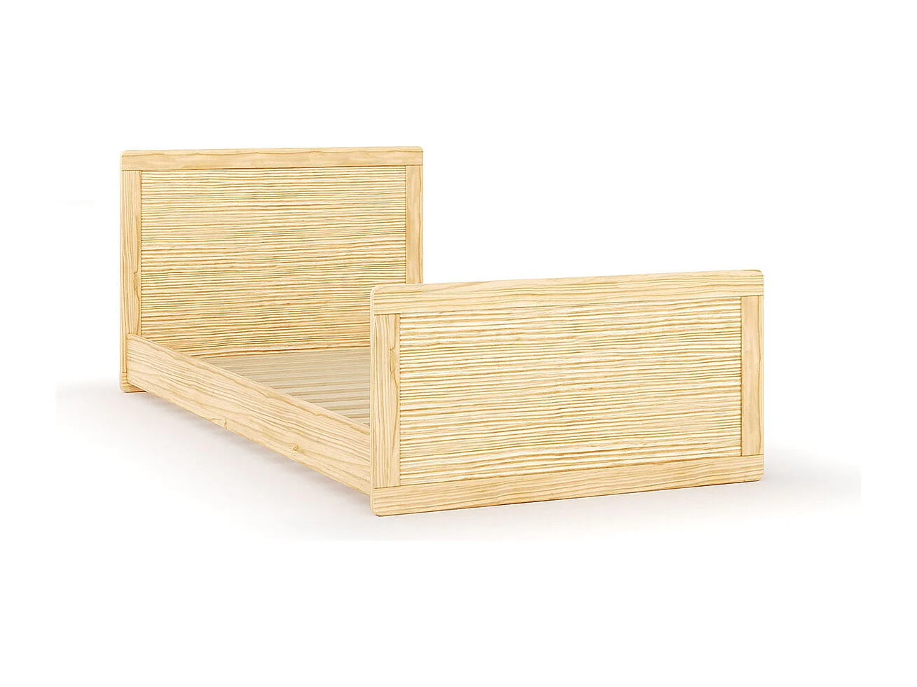 Pack lit évolutif avec matelas 90x190 cm bois massif bois PETER