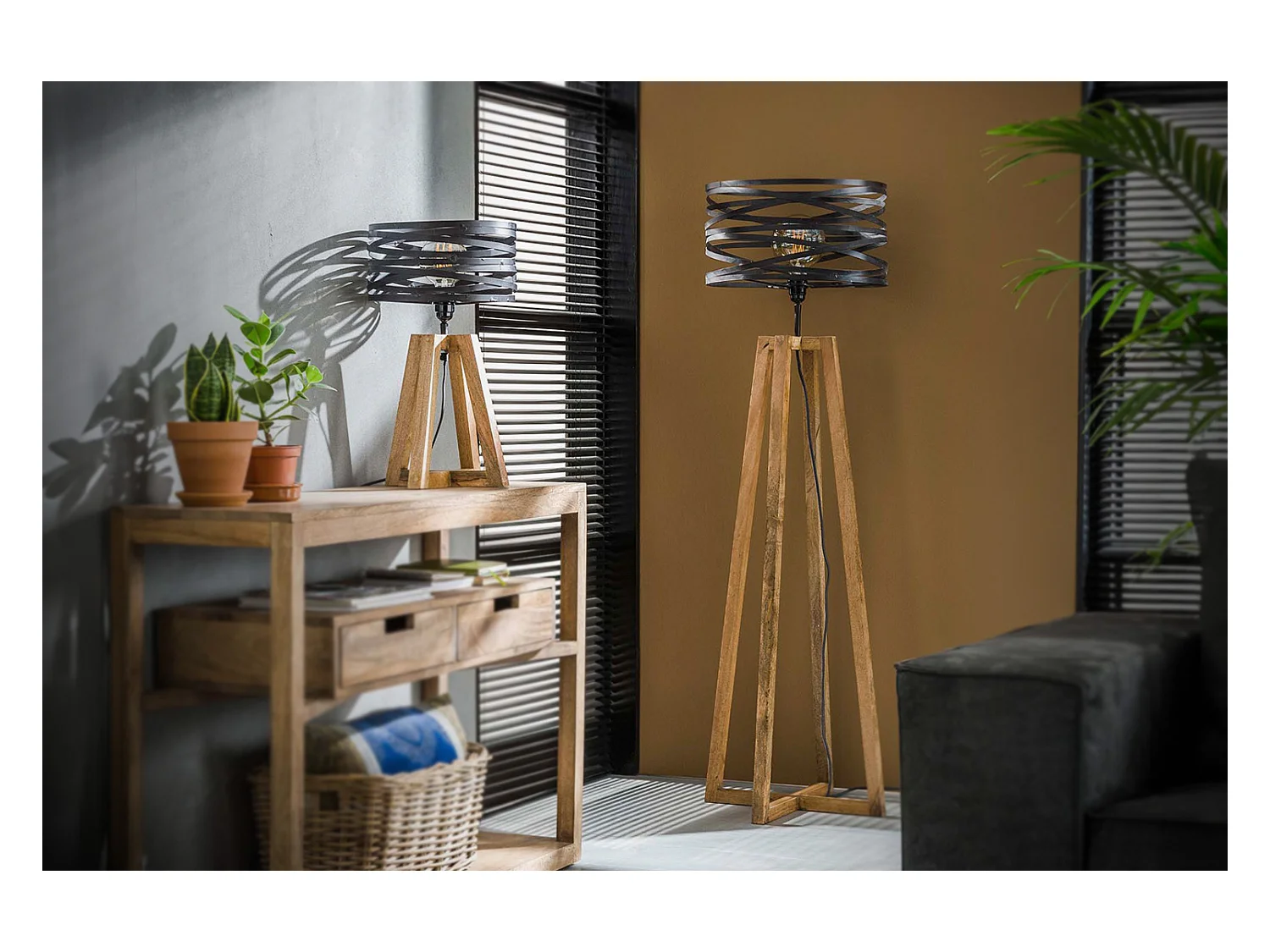 Lámpara - Negro Madera - DALIAN