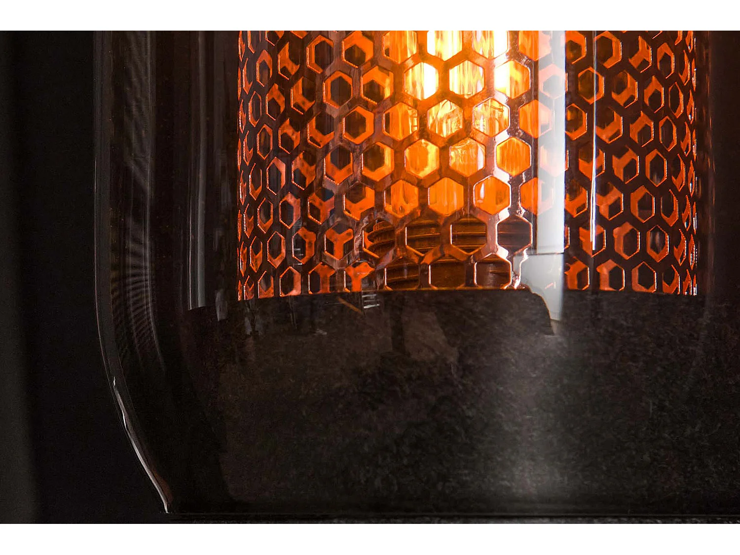 Tischlampe - Schwarz Glas - TRIEST