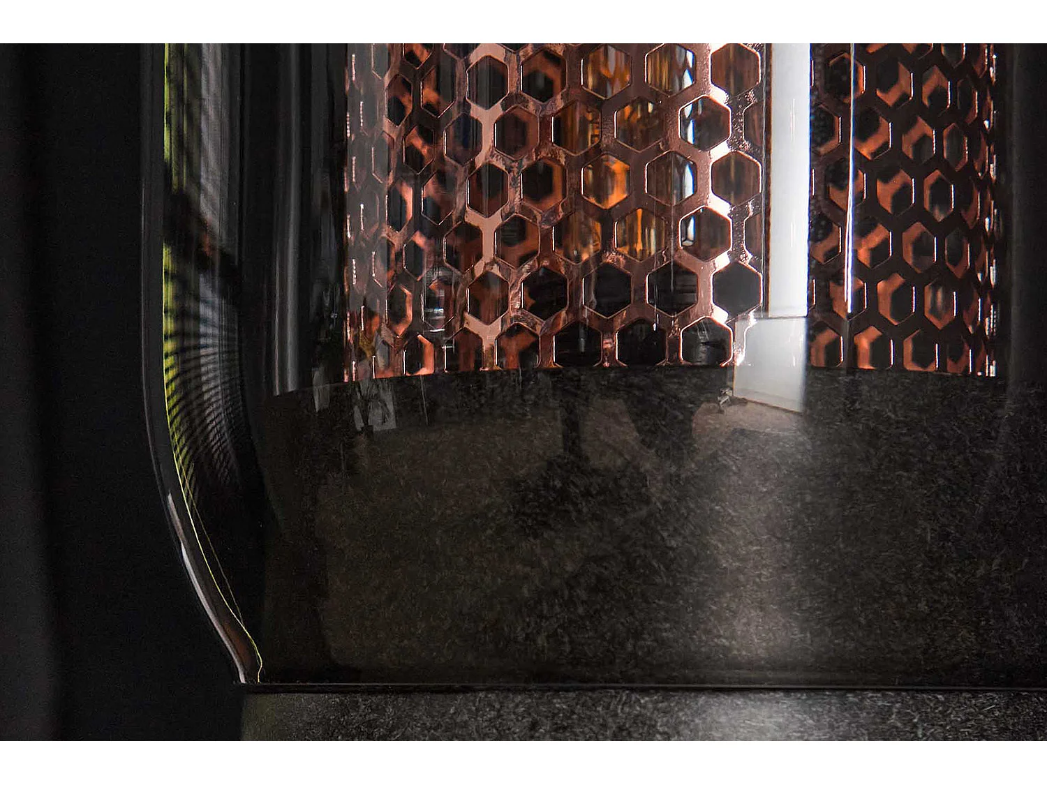 Tischlampe - Schwarz Glas - TRIEST