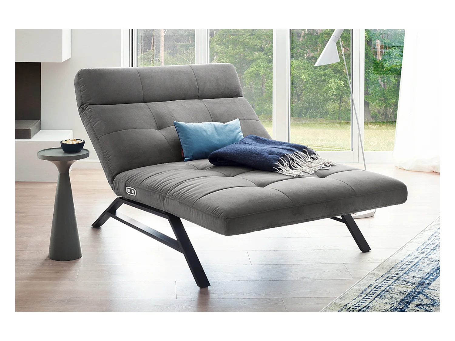 Chaise - Gris Velours - AMERIVA