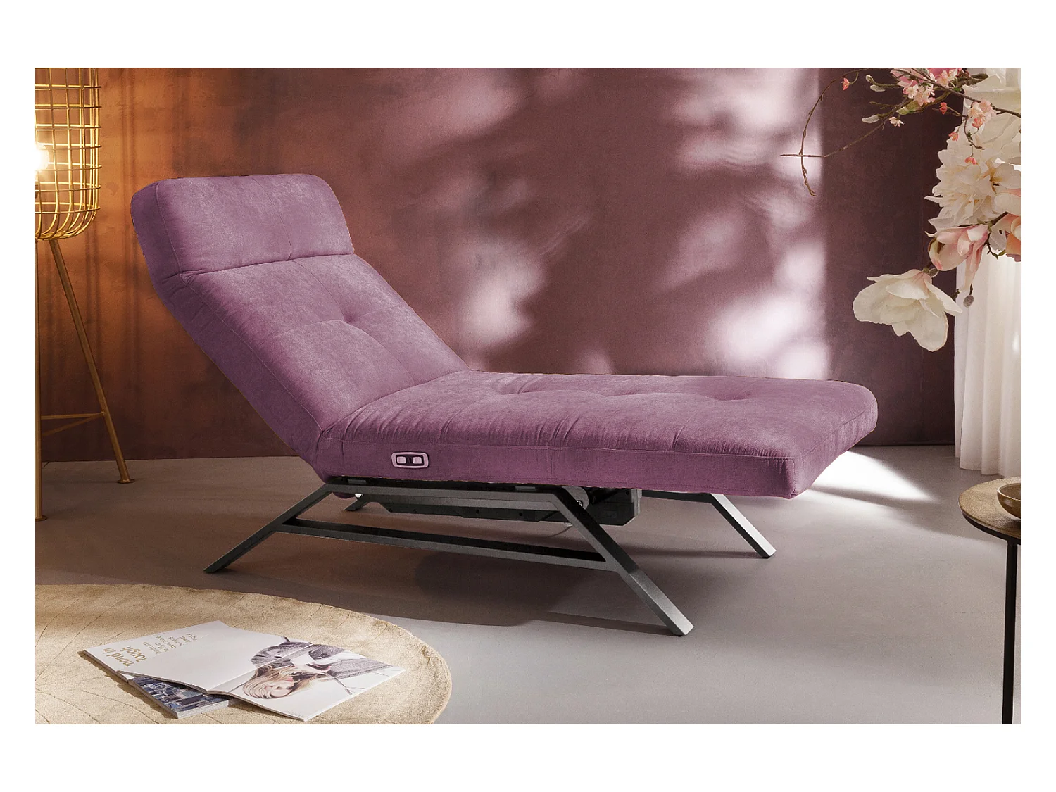 Chaise - Violette Velours - AMERIVA