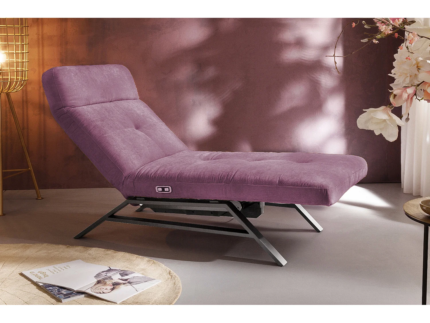 Chaise longue - Violeta terciopelo - AMERIVA