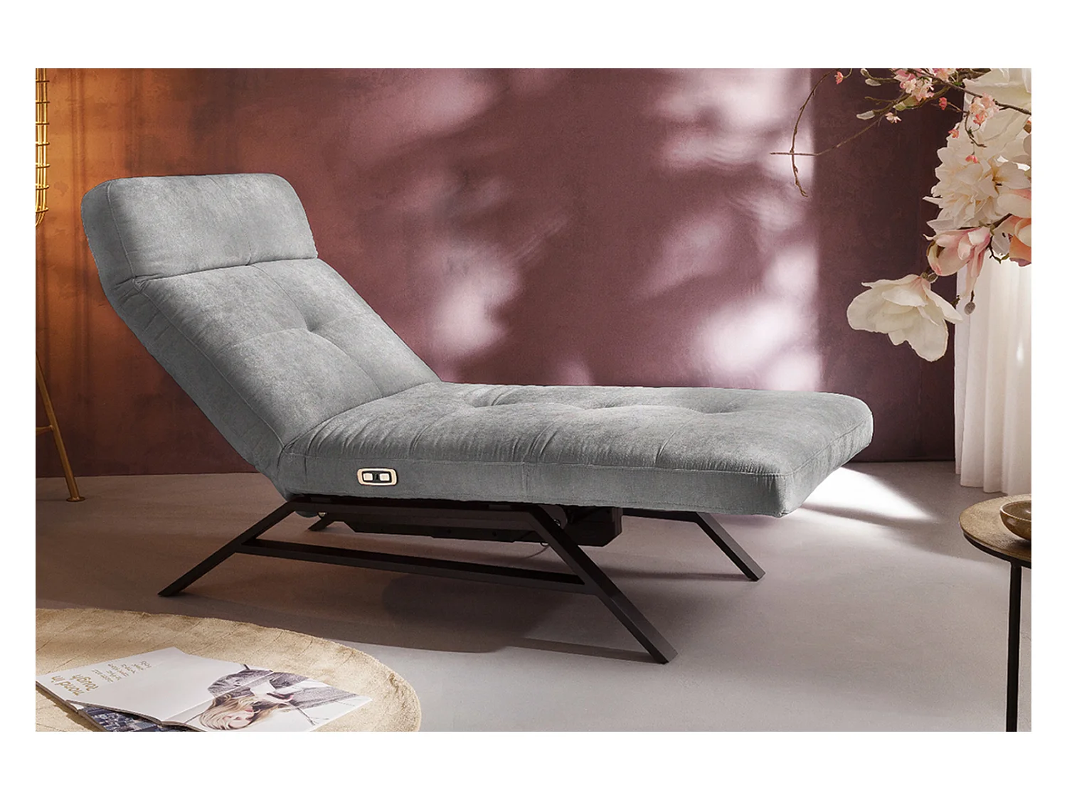 Chaise - Gris Velours - AMERIVA