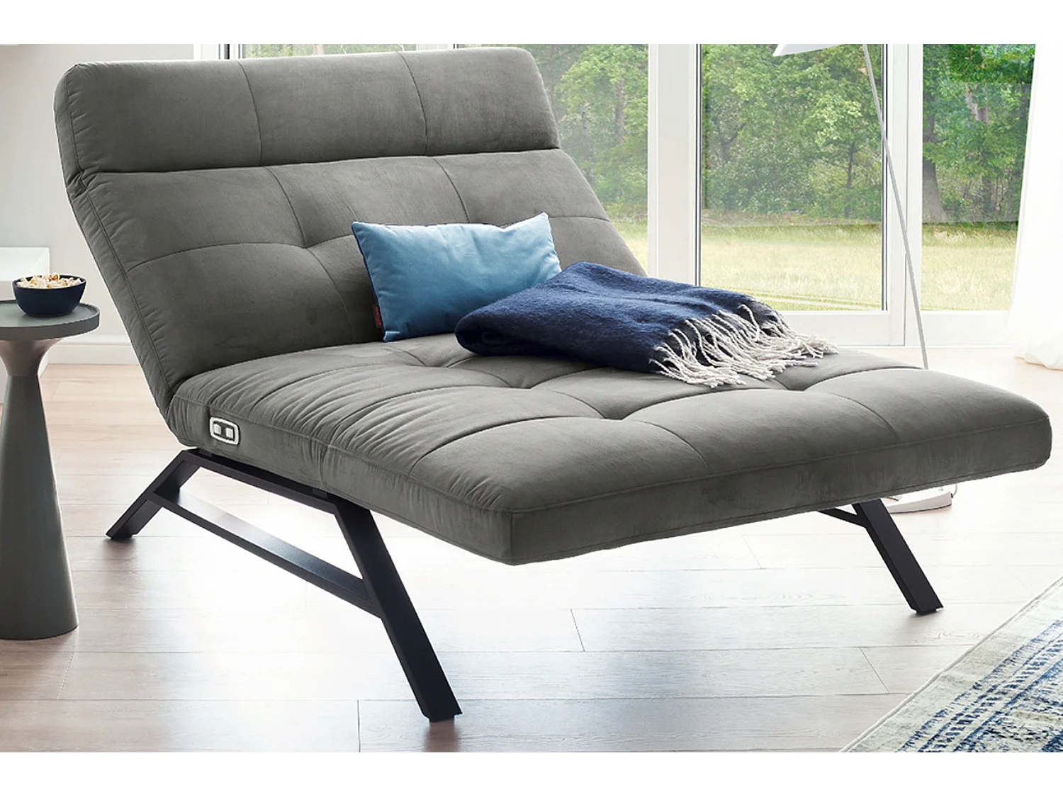 Couch - Zilver Fluweel - AMERIVA