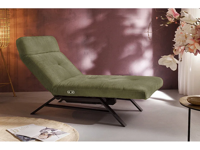 Chaise - vert foncé Velours - AMERIVA