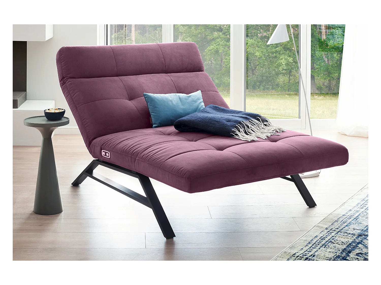 Chaise - Violette Velours - AMERIVA
