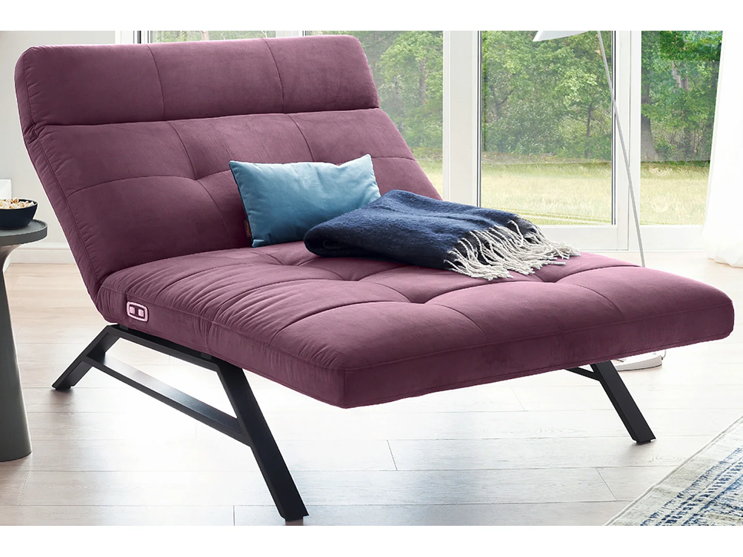 Chaise longue - Violetta velluto - AMERIVA
