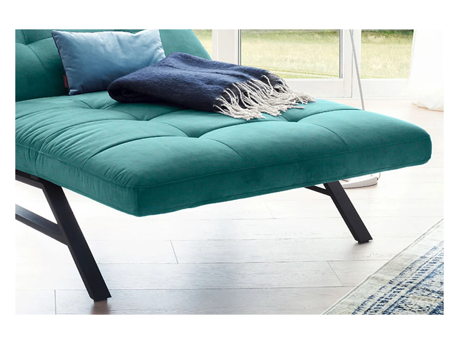 Chaise - vert émeraude Velours - AMERIVA