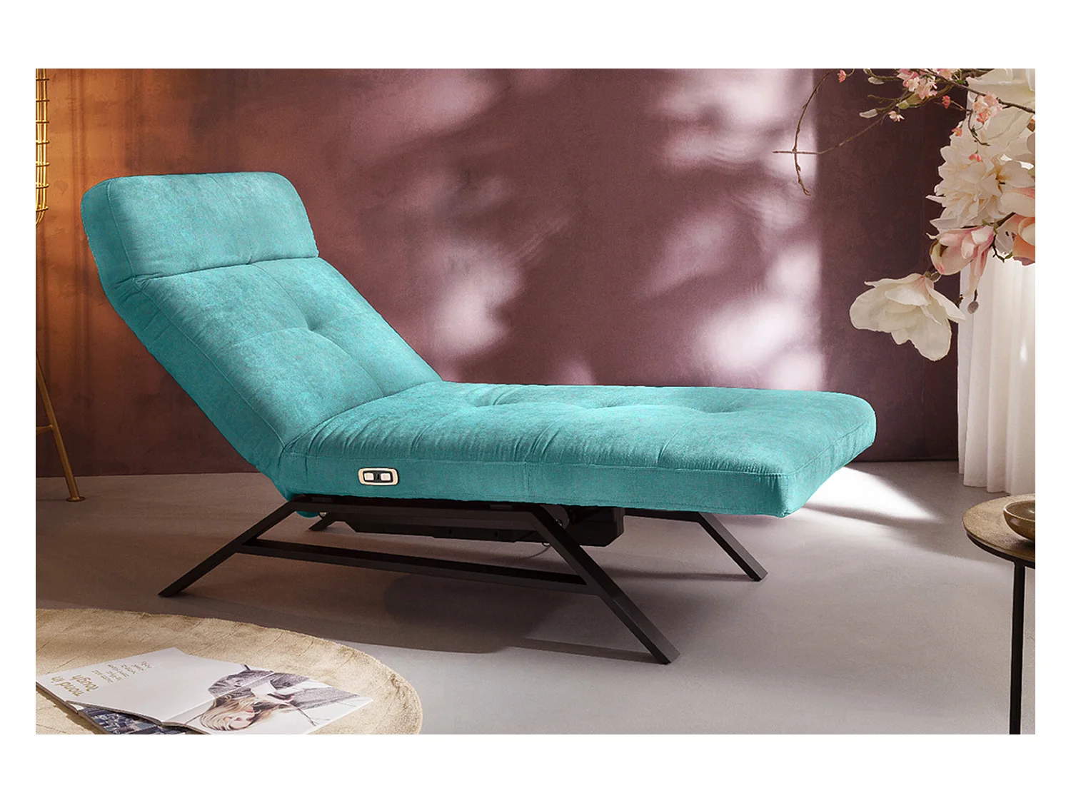 Chaise - vert émeraude Velours - AMERIVA