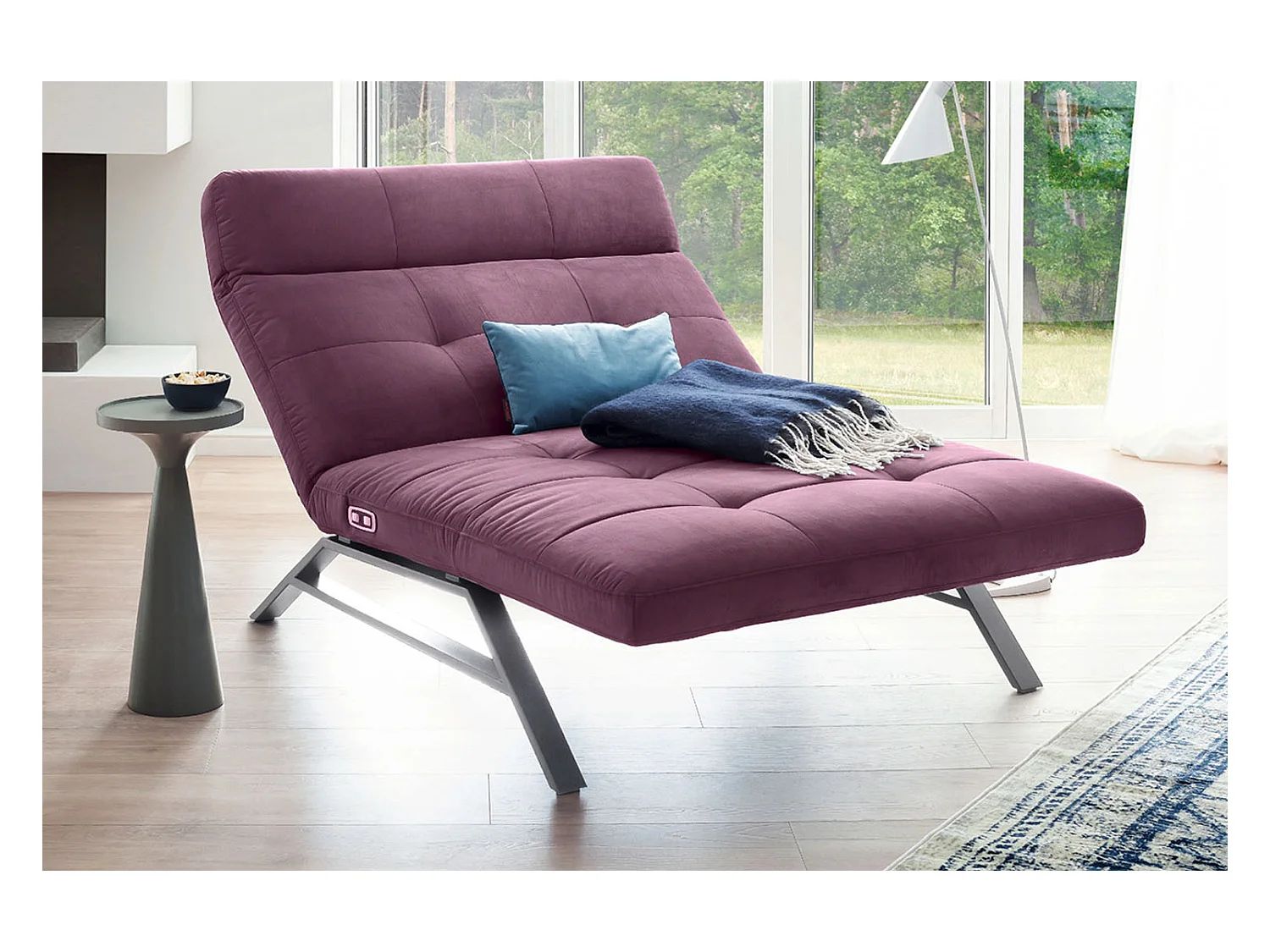 Chaise - Violette Velours - AMERIVA