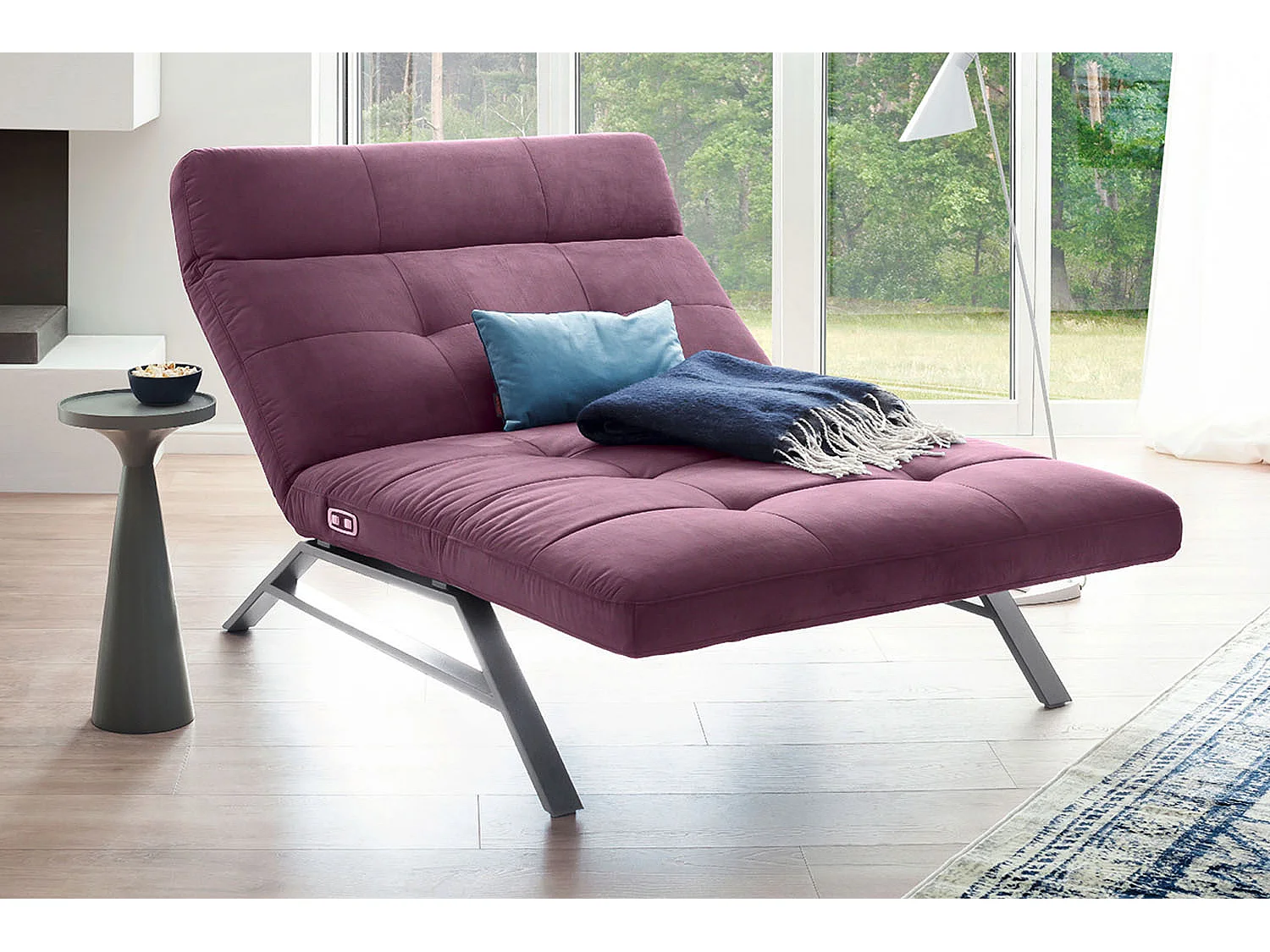 Chaise longue - Violetta velluto - AMERIVA