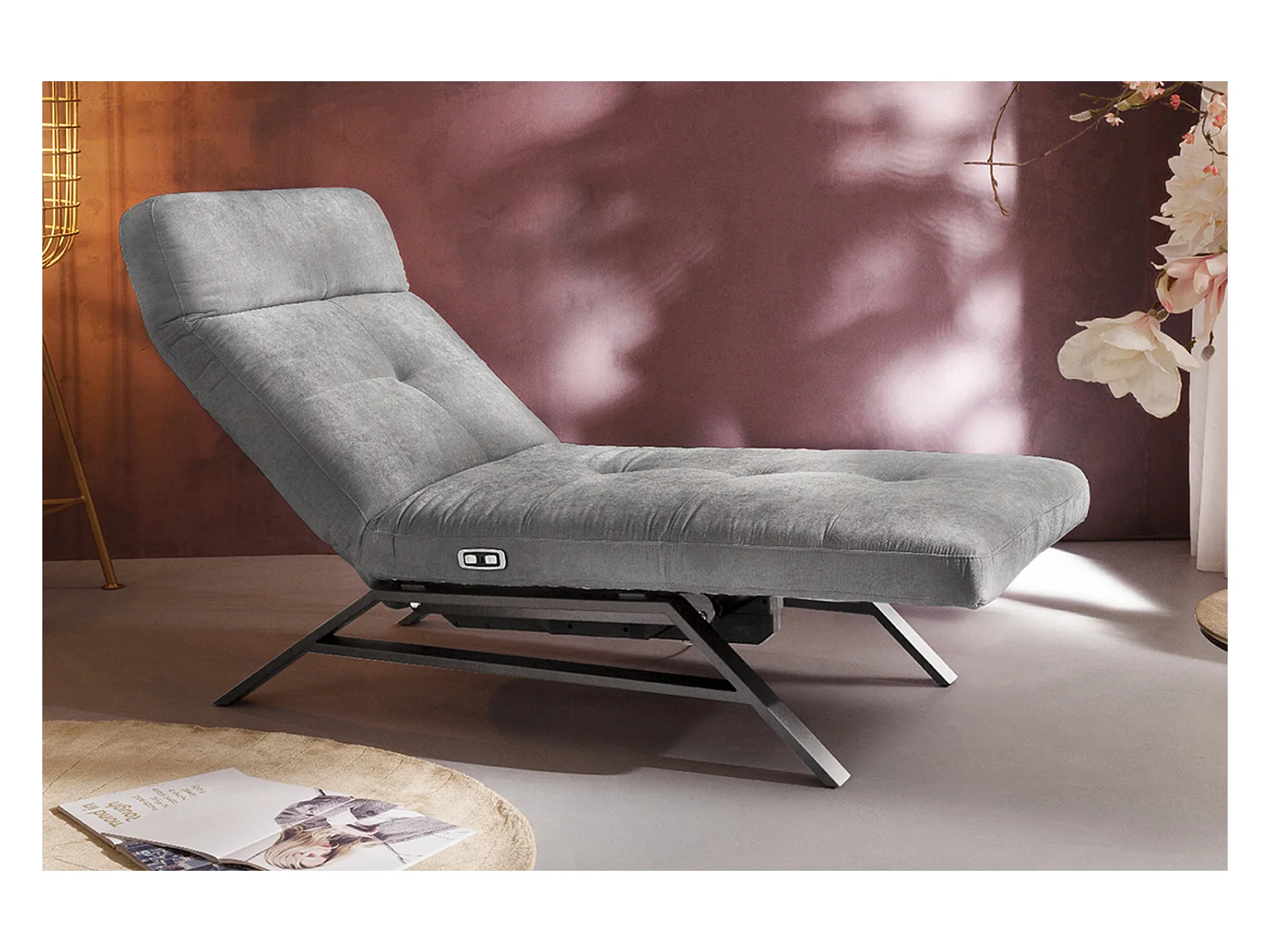 Chaise - Gris Velours - AMERIVA