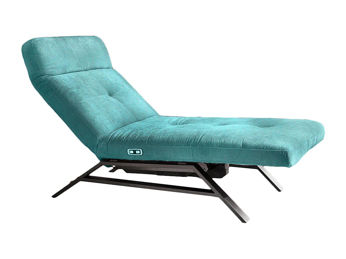 Chaise longue - verde smeraldo velluto - AMERIVA