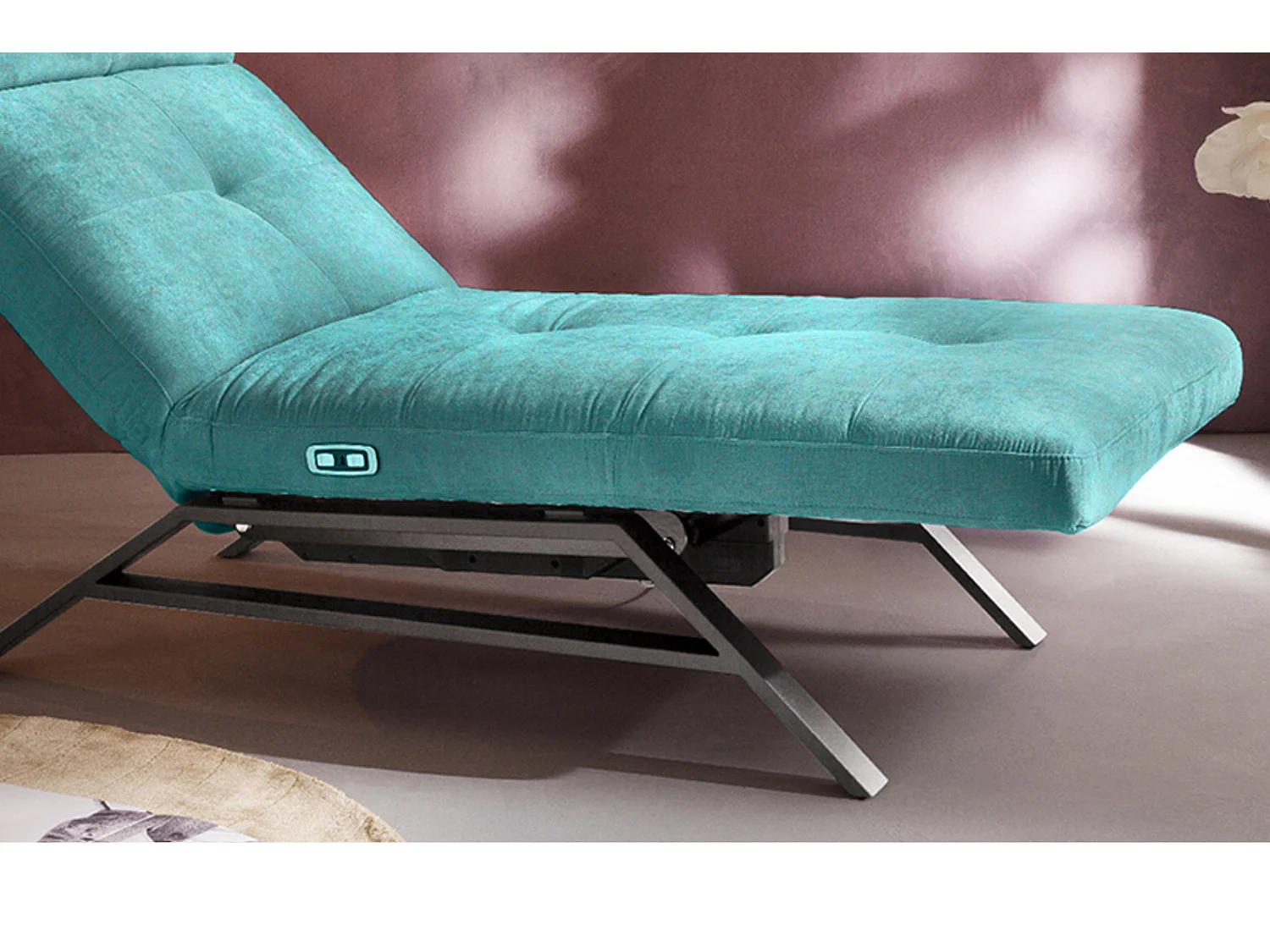 Chaise longue - verde smeraldo velluto - AMERIVA