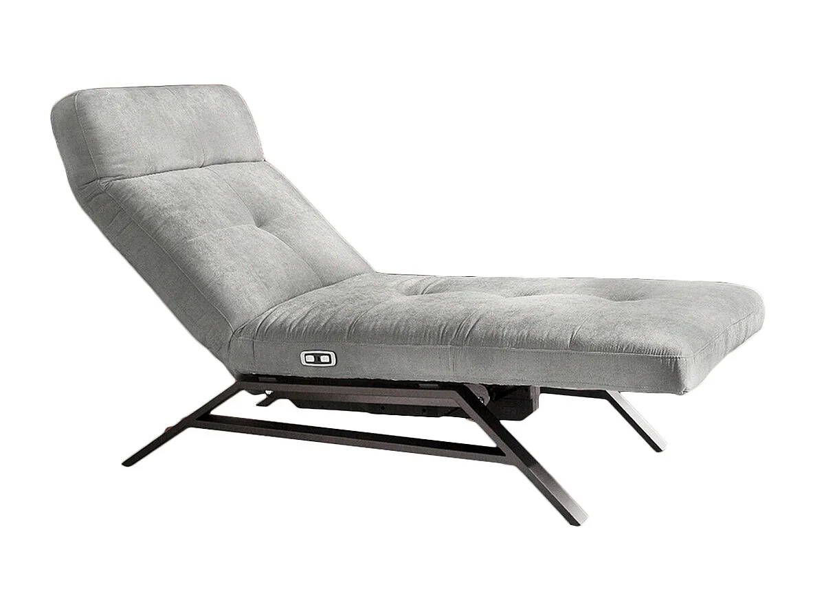 Chaise longue - argento velluto - AMERIVA