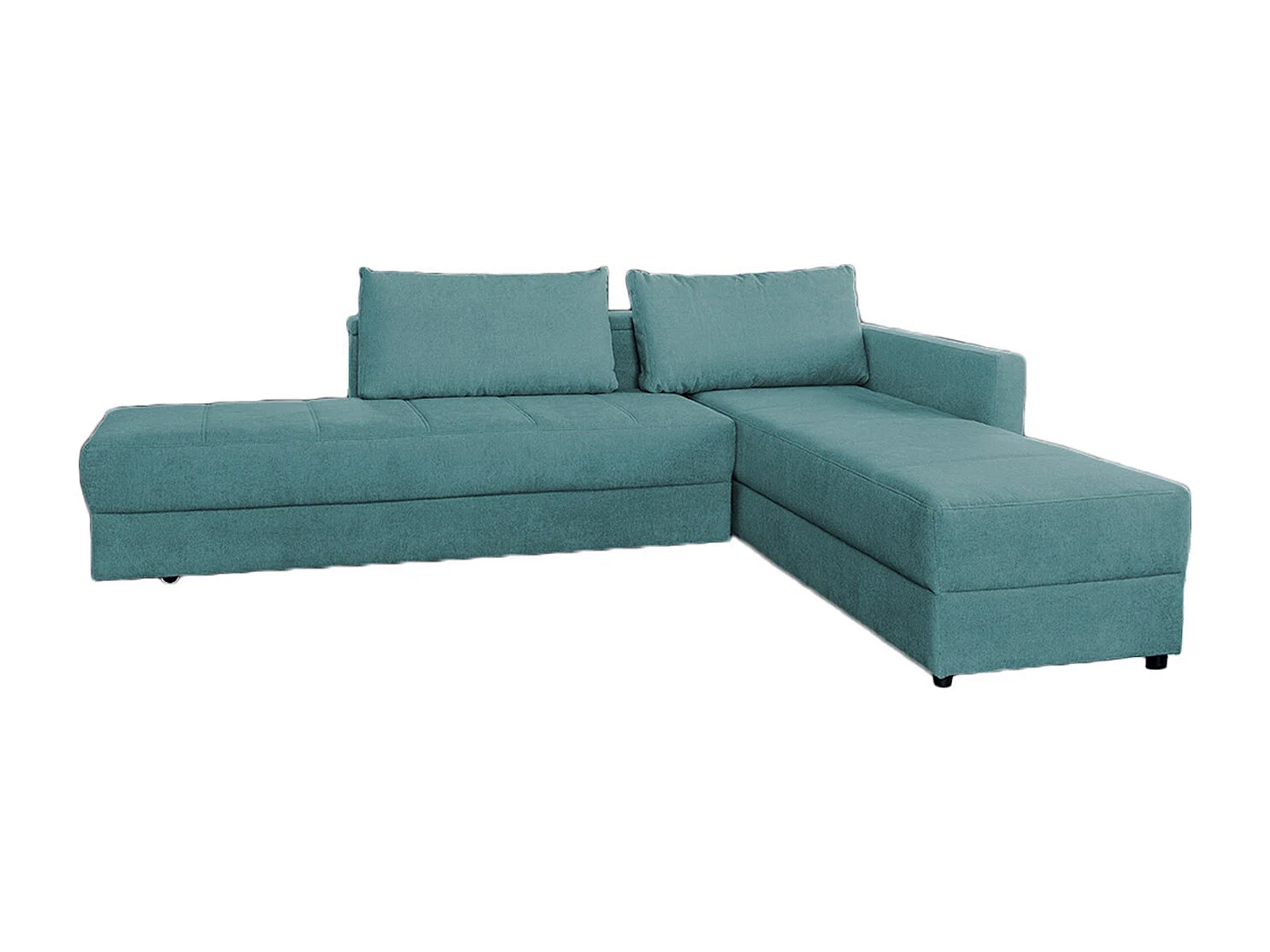 Schlafsofa - Petrol Webstoff - IDA