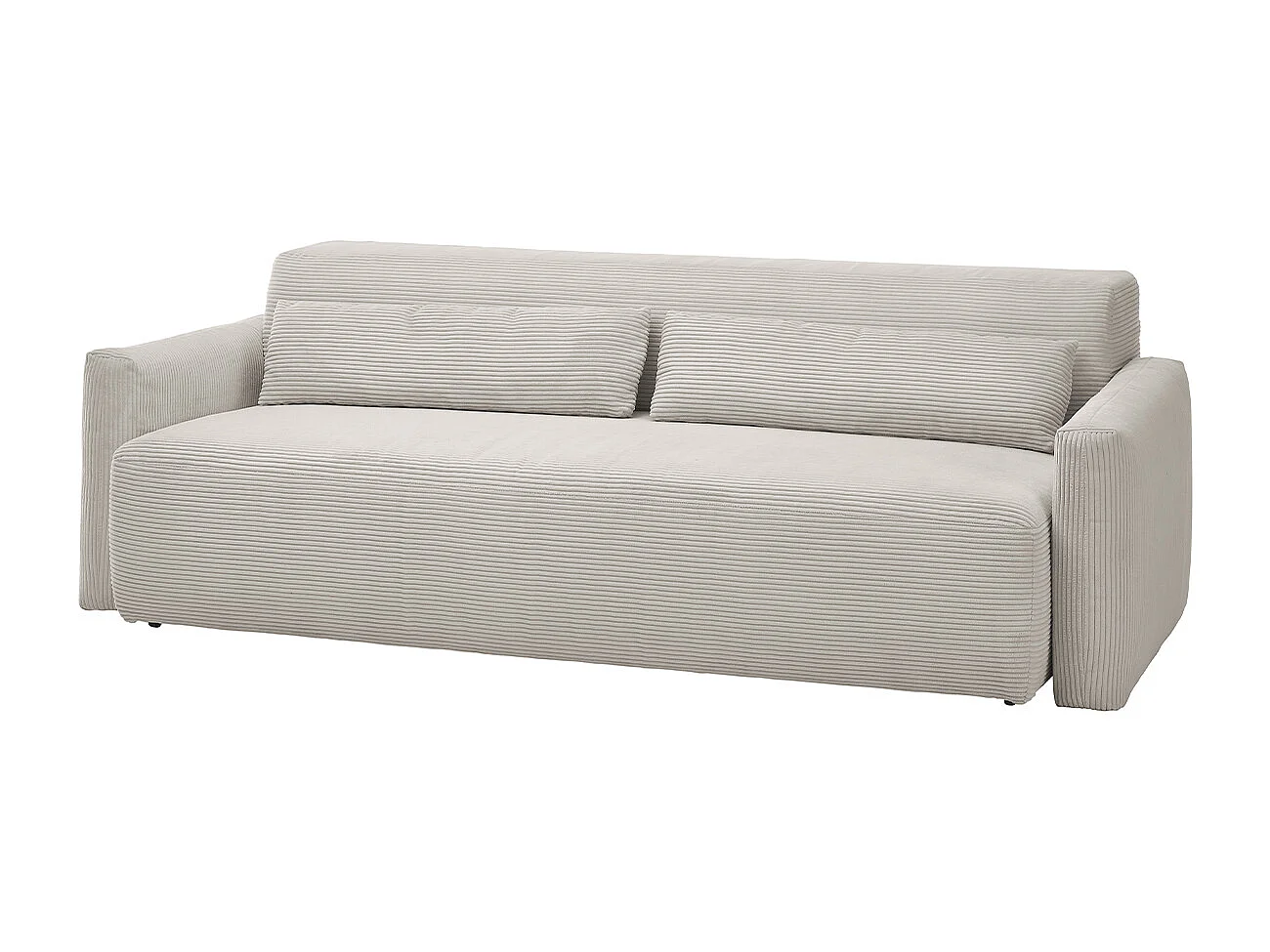 Schlafsofa - Grau Cord - NEO