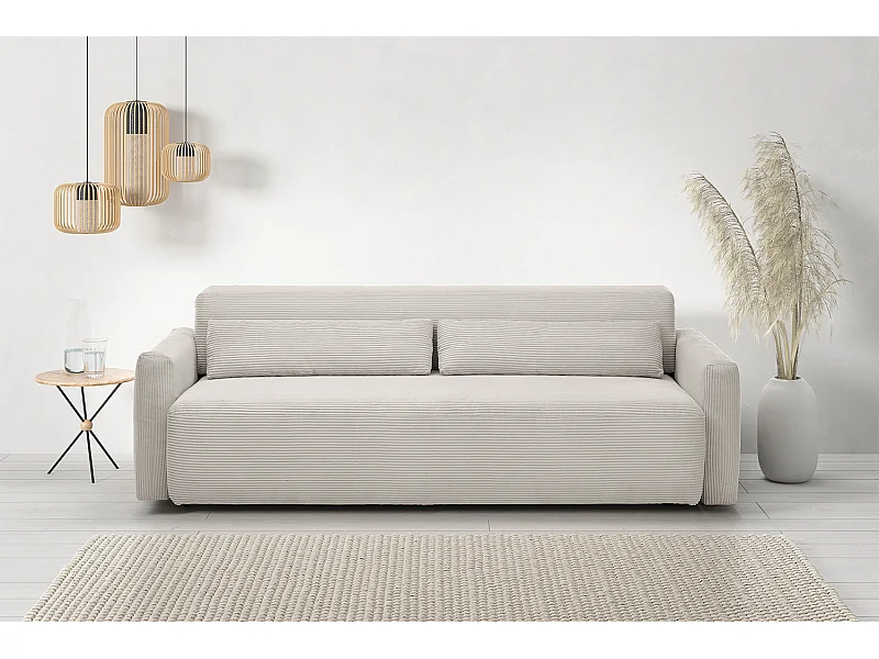 Schlafsofa - Grau Cord - NEO