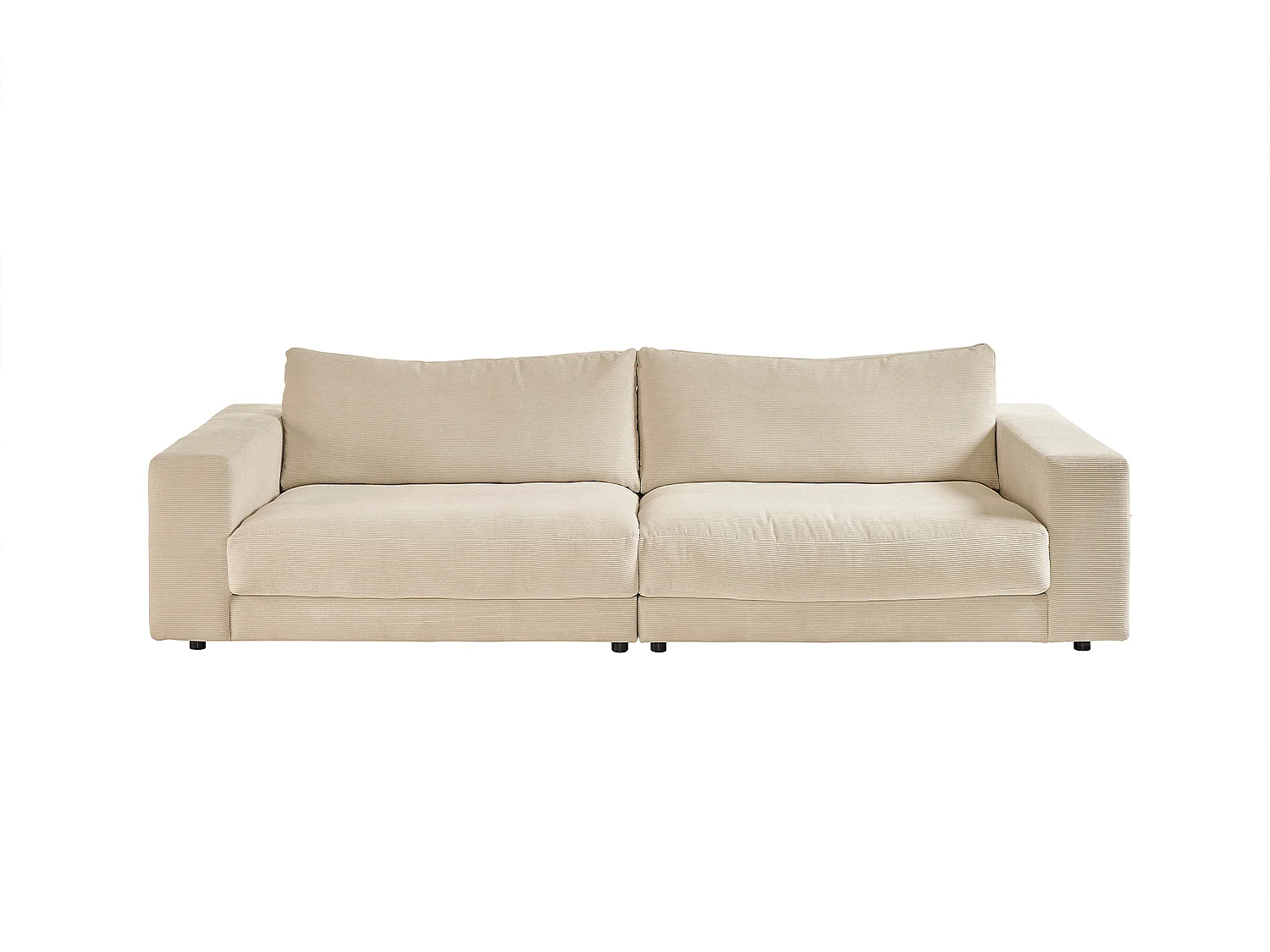 Sofa - Cremeweiß Cord - MADELINE