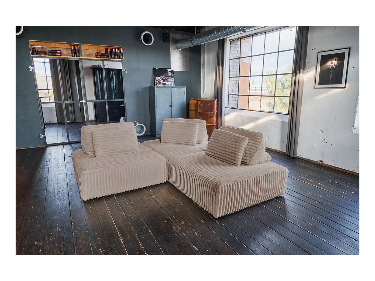 Modulsofa - Taupe Cord - WIOLO SOFT