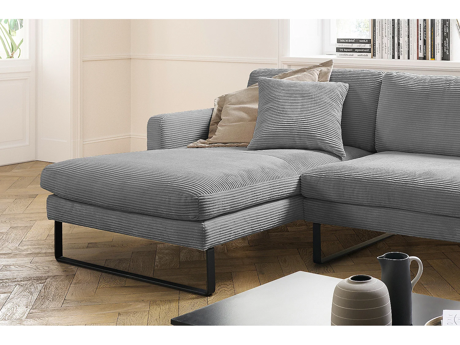 Hoekbank - Grijs Koord - RICARDA