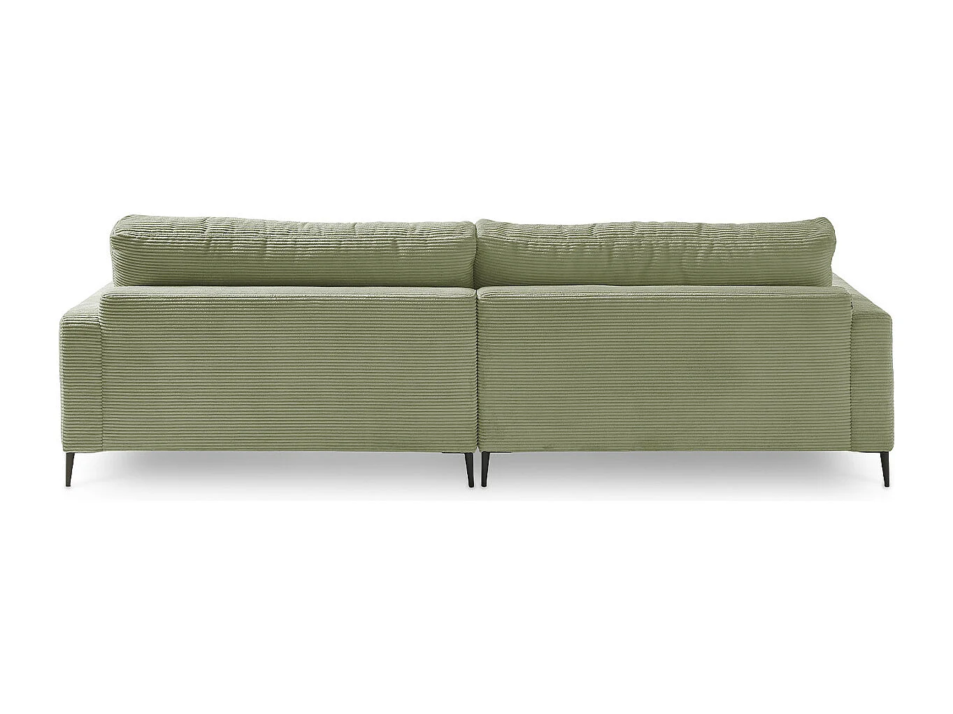 Ecksofa - Grün Cord - CARA