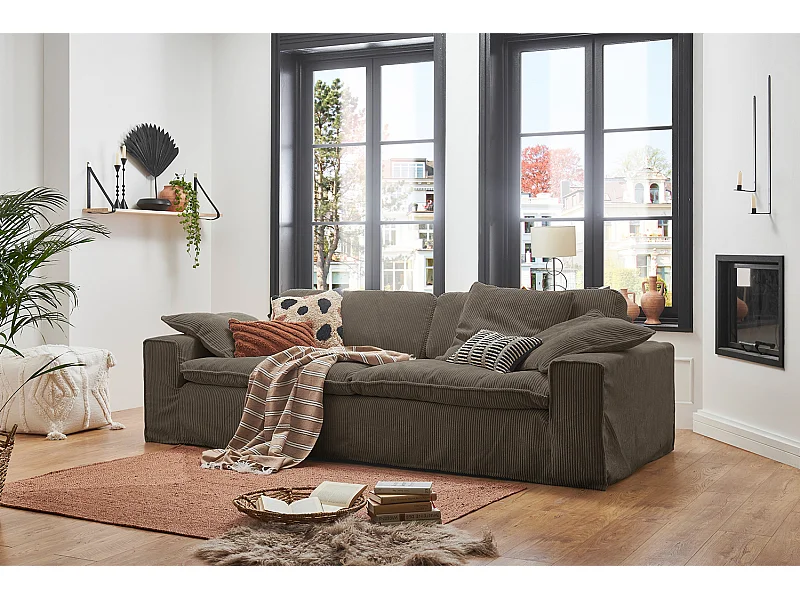 Sofa - Taupe Cord - NETTA
