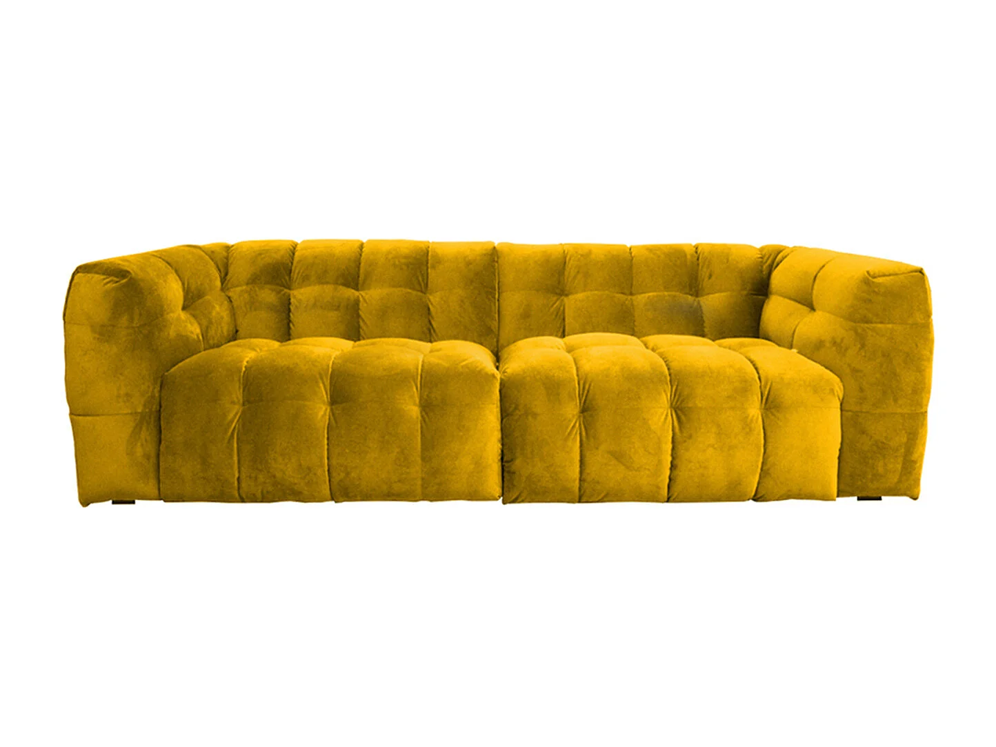 Canapé - jaune tissu tissé - ROSARIO