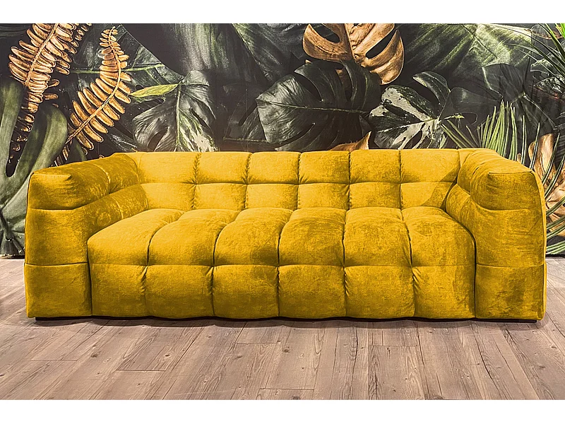 Divano - giallo tessuto intrecciato - ROSARIO