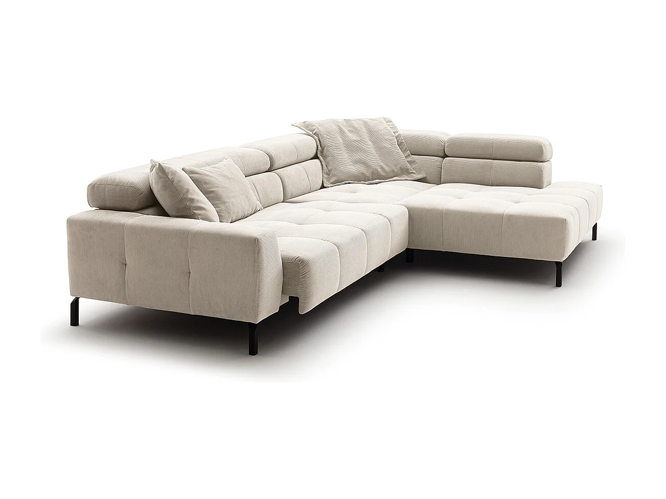 Divano - bianco Velluto a coste - OHIO