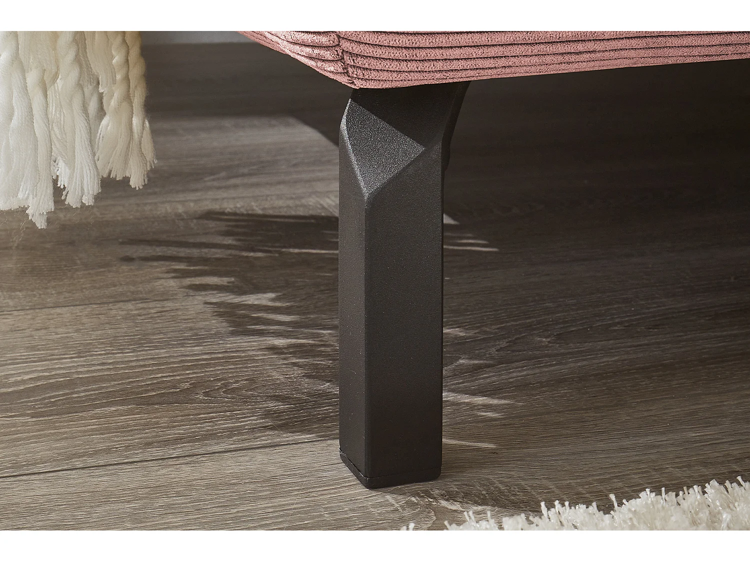 Hoekbank - Roze Koord - DELIA