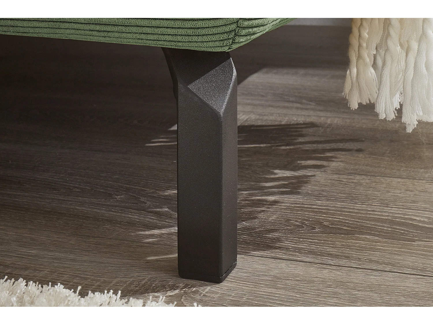 Ecksofa - Grün Cord - DELIA