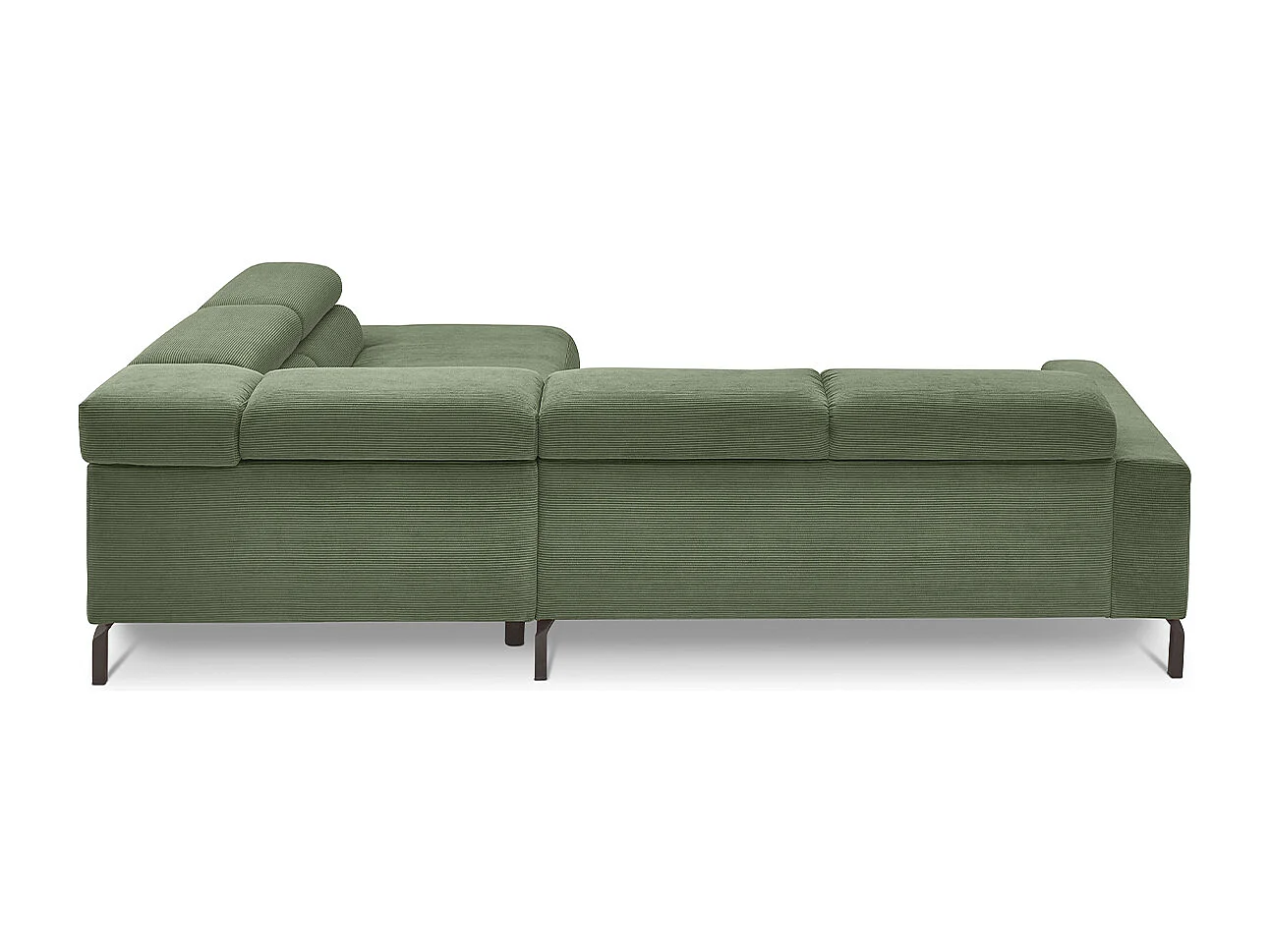 Sofá esquinero - Verde Pana - DELIA