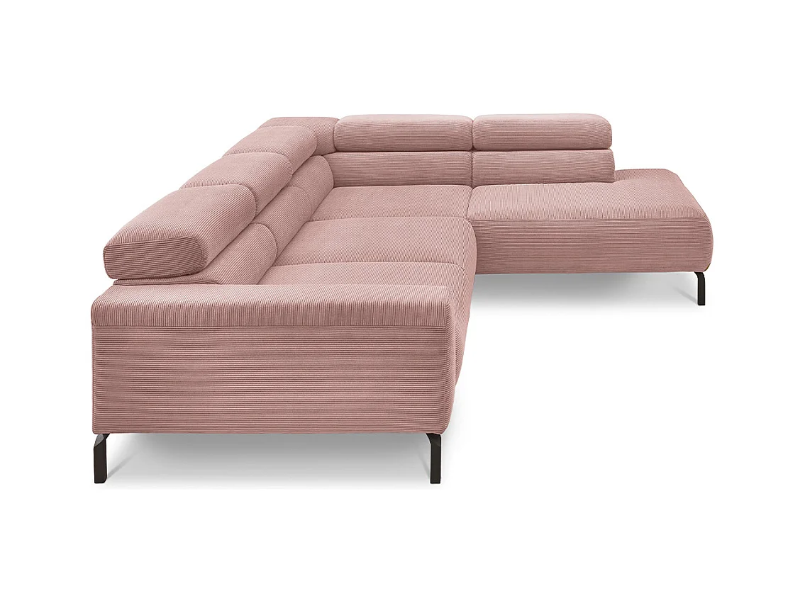 Canapé - Rose Velours côtelé - DELIA