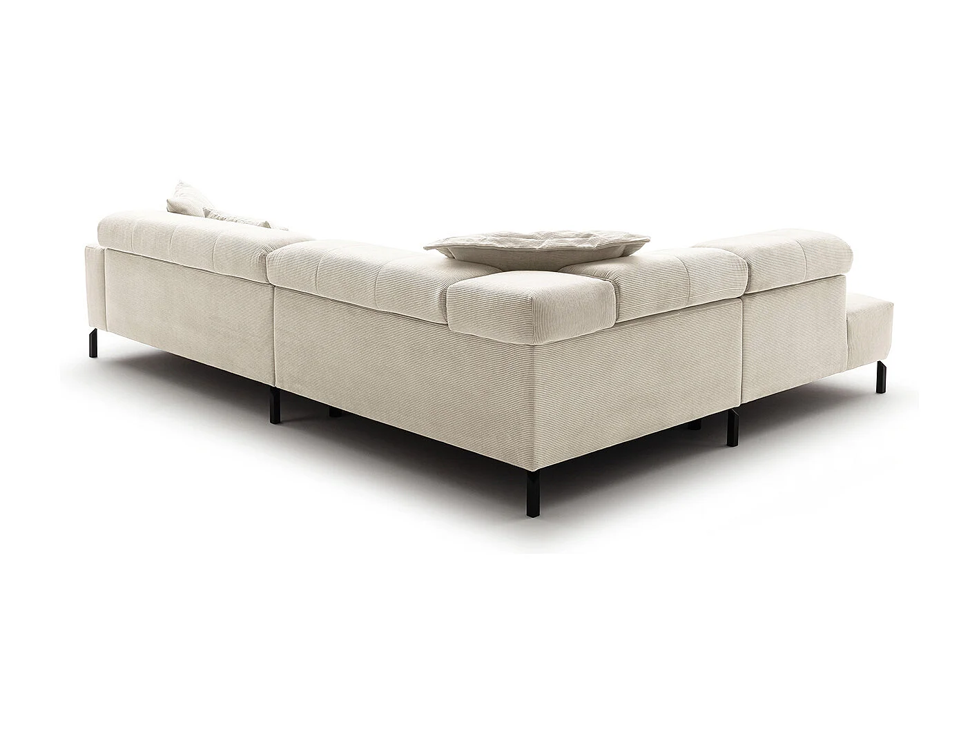 canapé - blanc Velours côtelé - OHIO