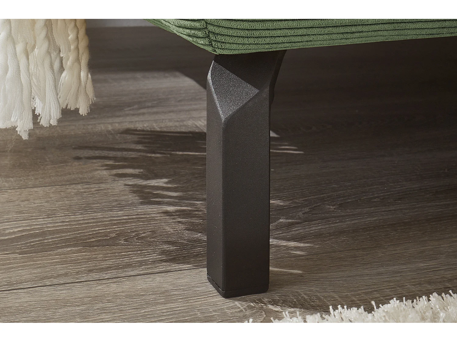 Ecksofa - Grün Cord - DELIA