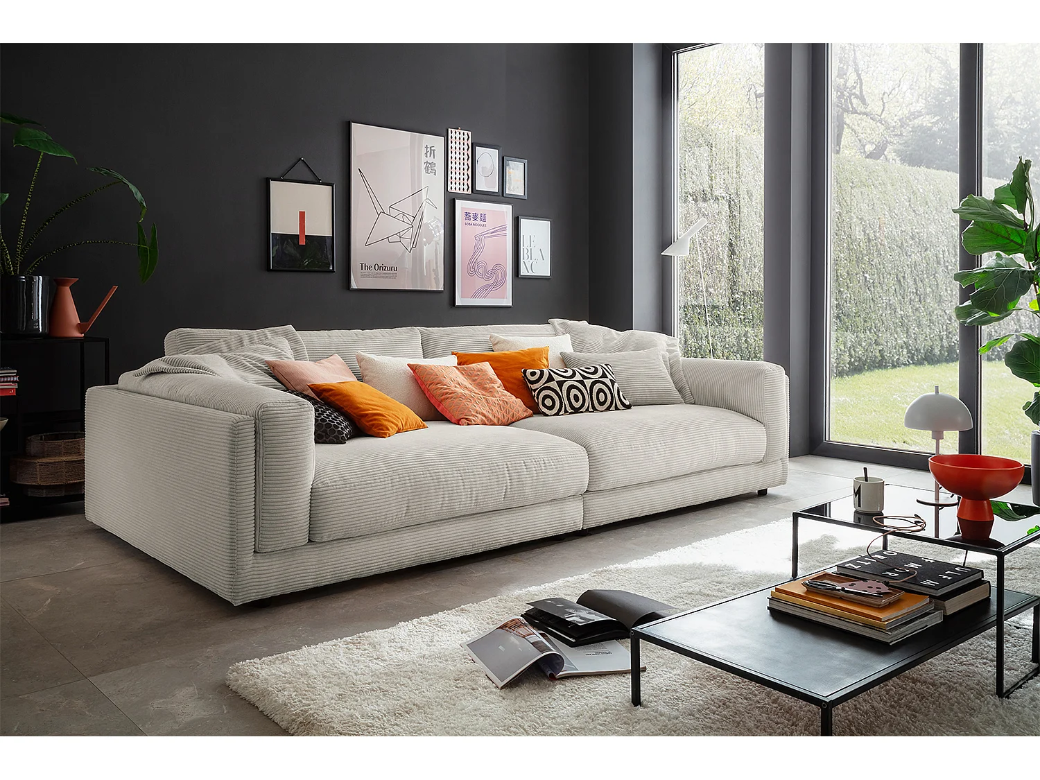 Big - Steingrau Cord - RAINA