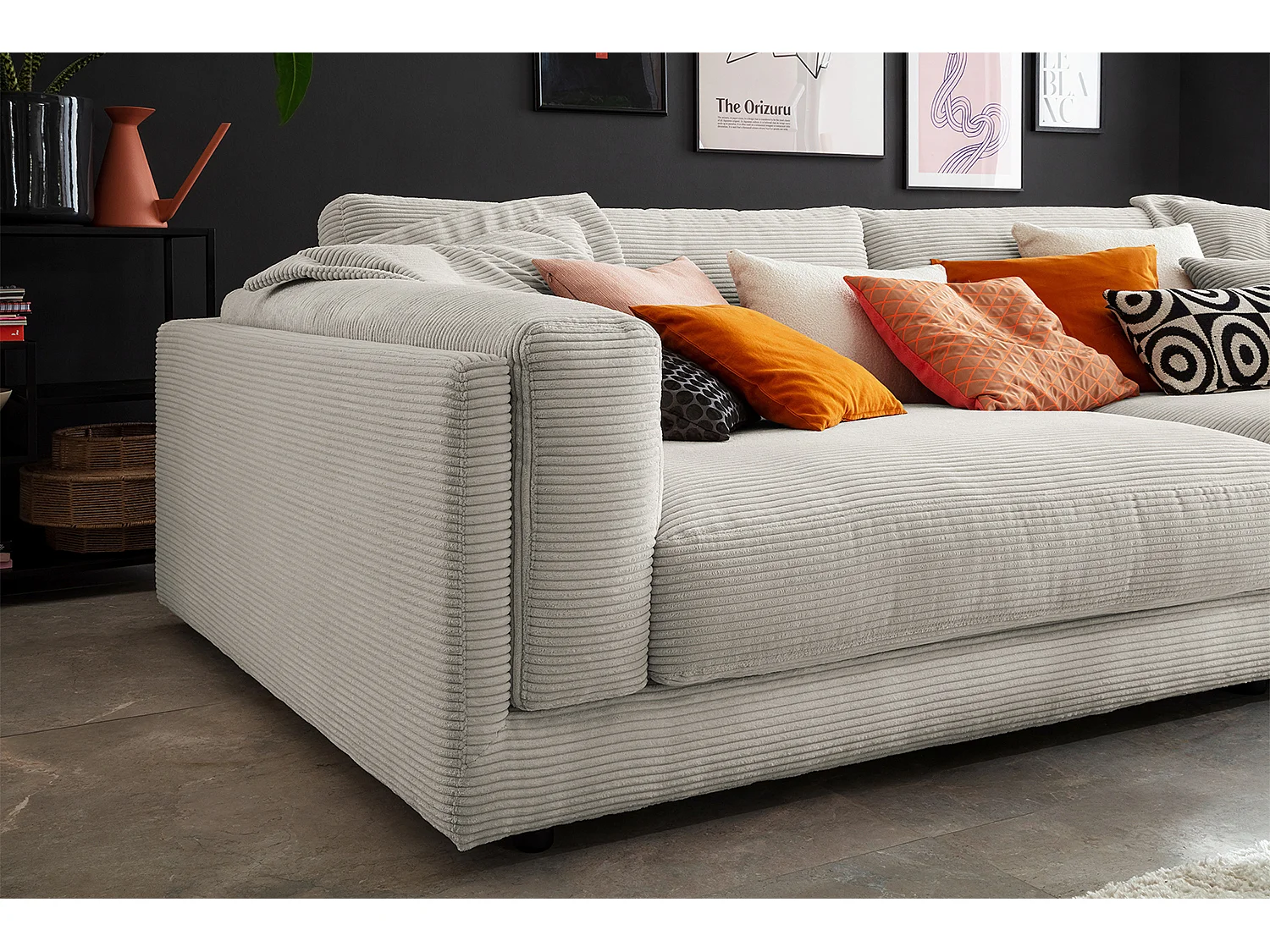 Big - Steingrau Cord - RAINA