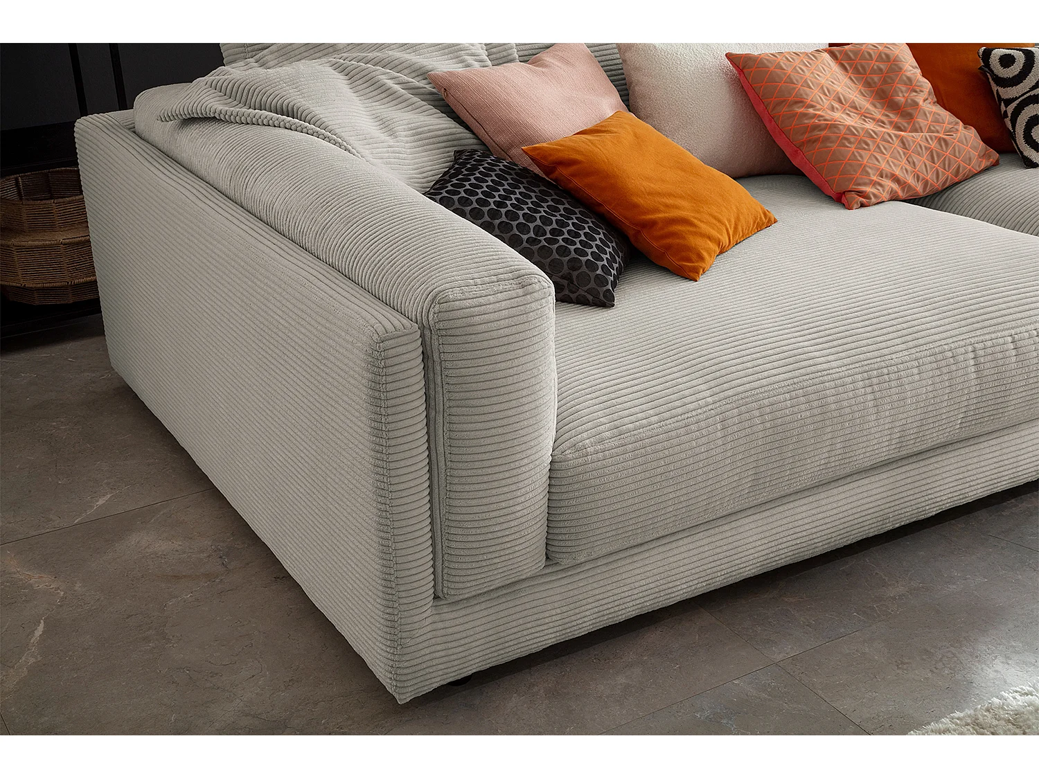 Big - Steingrau Cord - RAINA